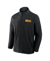 Fanatics Men's Black Pittsburgh Penguins Home Ice Fleece Full-Zip Jacket