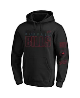 Fanatics Men's Black Buffalo Bills Big Tall Fleece Pullover Hoodie
