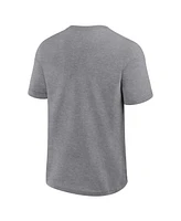 Fanatics Men's Heather Gray Pittsburgh Steelers Big Tall Top Notch T-Shirt