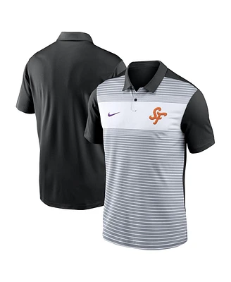 Nike Men's White/Black San Francisco Giants 2025 City Connect Fashion Legacy Icon Vapor Performance Polo Shirt