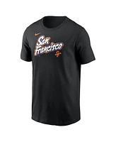 Nike Men's Black San Francisco Giants 2025 City Connect Wordmark T-Shirt