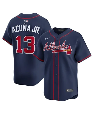 Nike Men's Ronald Acuna Jr. Navy Atlanta Braves Alternate Limited Jersey