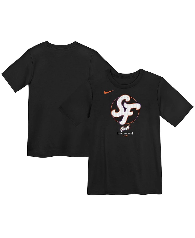 Nike Preschool Black San Francisco Giants 2025 City Connect Logo T-Shirt