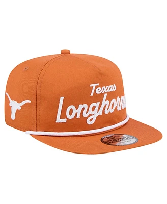 New Era Men's Texas Orange Texas Longhorns Adventure Team Text Golfer Snapback Hat