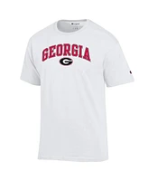 Champion Men's White Georgia Bulldogs Arch Over Logo T-Shirt