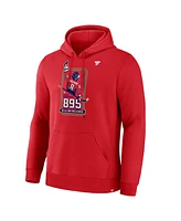 Fanatics Men's Alexander Ovechkin Athletic Red Washington Capitals Nhl All-Time Leading Goal Scorer 895 Logo Pullover Hoodie