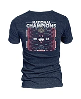 Blue 84 Women's Navy UConn Huskies 2025 Ncaa Basketball National Champions Bracket Tri-Blend V-Neck T-Shirt
