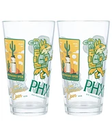 Atlantic Group Distribution 2025 Wm Phoenix Open Scatter Print Pint Glasses, Set of 2