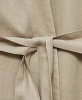 Mango Women's Linen Home Robe