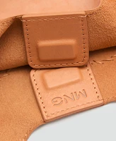 Mango Women's Mirror Details Leather Shoulder Bag