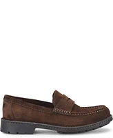 Born Men's Langley Suede Leather Slip On Penny Loafers