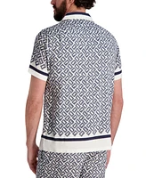 Karl Lagerfeld Paris Men's Double L Short-Sleeve Shirt