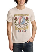 Lucky Brand Men's Grateful Dead America Short Sleeve Crewneck Graphic T-Shirt