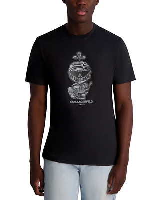 Karl Lagerfeld Paris Men's Textured Armored T-Shirt