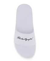 Karl Lagerfeld Paris Men's Signature Logo Print Slides