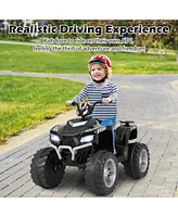 24V Kids Ride-On Electric Atv with Wireless Connection for Toddlers 3-8 Years Old