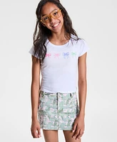 With Jules Big Girls Multi Bow Graphic Cotton T-Shirt