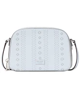 Kate Spade New York Serena Pointelle Double-Zip Dome Leather Crossbody