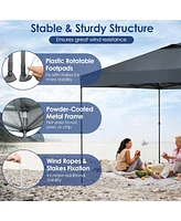 10 x 10 Feet Foldable Outdoor Instant Pop-up Canopy with Carry Bag