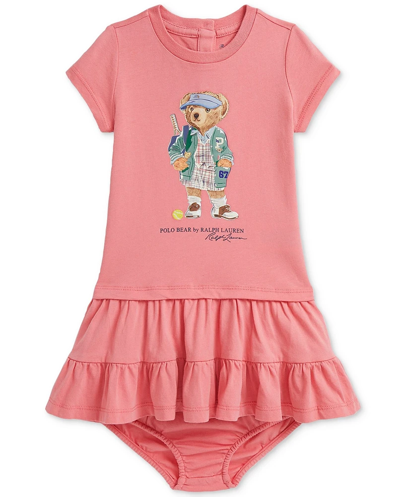Polo Ralph Lauren Baby Girls Cotton Tiered Dress