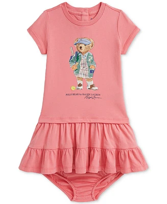 Polo Ralph Lauren Baby Girls Cotton Tiered Dress