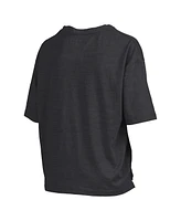 Pressbox Women's Georgia Bulldogs Nelson Arch Over Logo Waist Length Oversized Slub T-Shirt