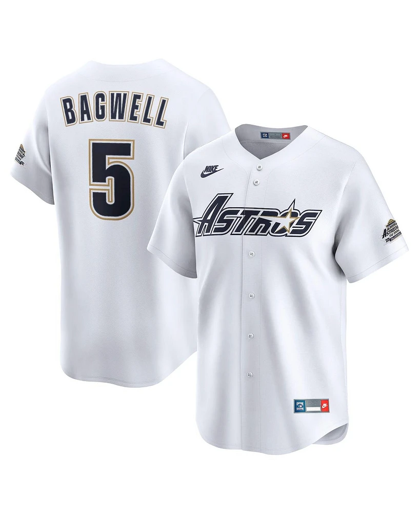 Nike Men's Jeff Bagwell White Houston Astros Throwback Cooperstown Collection Limited Jersey
