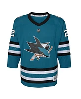 Outerstuff Big Boys and Girls Will Smith Teal San Jose Sharks Home Replica Player Jersey