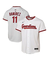 Nike Big Boys and Girls Jose Ramirez White Cleveland Guardians Home Limited Player Jersey