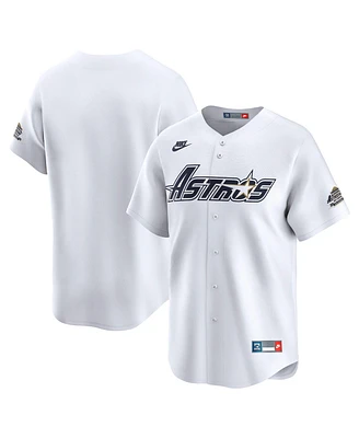 Nike Men's White Houston Astros Throwback Cooperstown Collection Limited Jersey