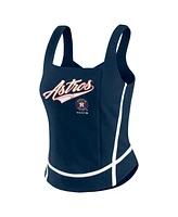 Wear by Erin Andrews Women's Navy Houston Astros Square Neck Tank Top