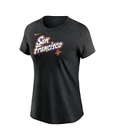 Nike Women's Black San Francisco Giants 2025 City Connect Wordmark T-Shirt