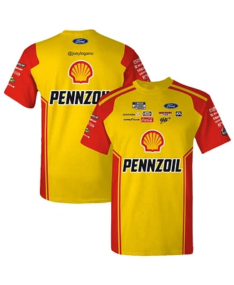 Team Penske Men's Yellow Joey Logano Shell/Pennzoil Uniform T-Shirt