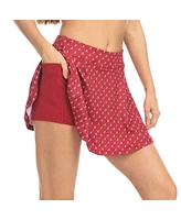 ZooZatz Women's Crimson Alabama Tide Allover Print Flowy Skort