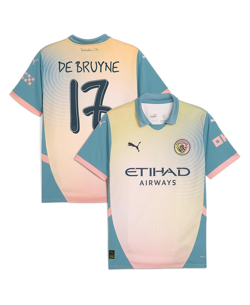 Puma Men's Kevin De Bruyne Blue Manchester City 2024/25 Fourth Replica Player Jersey