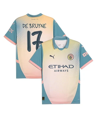 Puma Men's Kevin De Bruyne Blue Manchester City 2024/25 Fourth Replica Player Jersey