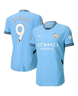 Puma Men's Erling Haaland Light Blue Manchester City 2024/25 Home Authentic Player Jersey