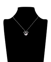 Disney Mickey Mouse Crystal Baseball Shaker Pendant Necklace
