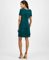 Connected Petite Jacquard Sheath Dress