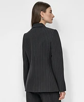 Dkny Women's Pinstripe Double Breasted Blazer
