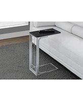 Modern Mdf and Metal Accent Table