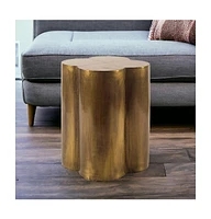 Modern Brass End Table – Sleek Metallic Accent Piece