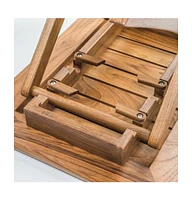 Rectangular Solid Wood End Table for Sofa Side Storage and Home Styling