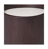 Solid Wood Round End Table with Sleek and Durable Construction
