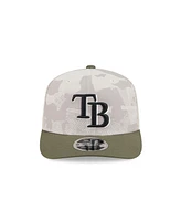 New Era Men's Light Beige/Olive Tampa Bay Rays 2025 Armed Forces Day 9SEVENTY Adjustable Hat