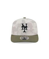 New Era Men's Light Beige/Olive New York Mets 2025 Armed Forces Day 9SEVENTY Adjustable Hat