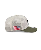 New Era Men's Light Beige/Olive Minnesota Twins 2025 Armed Forces Day 9SEVENTY Adjustable Hat