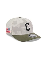 New Era Men's Light Beige/Olive Cleveland Guardians 2025 Armed Forces Day 9SEVENTY Adjustable Hat