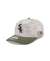 New Era Men's Light Beige/Olive Chicago White Sox 2025 Armed Forces Day 9SEVENTY Adjustable Hat