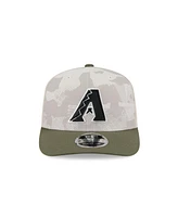 New Era Men's Light Beige/Olive Arizona Diamondbacks 2025 Armed Forces Day 9SEVENTY Adjustable Hat